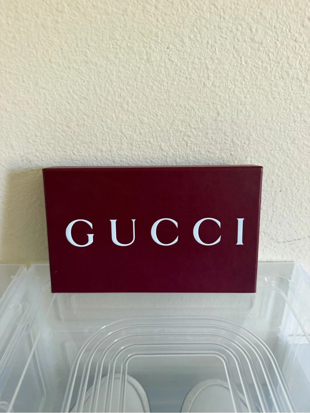 Gucci Black Embossed GG Leather Card & Key Holder